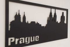 MAJA DESIGN Dřevěný obraz - PRAGUE - černý