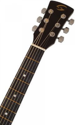 krásná elektroakustická kytara soundsation Yosemite DNCE-NT dreadnought velké rezonantní tělo ze smrkového dřeva standardní menzura rozeta poziční tečky western styl