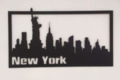 MAJA DESIGN Dřevěný obraz - NEW YORK - černý