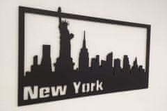 MAJA DESIGN Dřevěný obraz - NEW YORK - černý