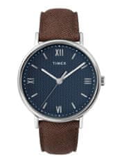Timex Southview TW2T34800, s hnědým koženým řemínkem