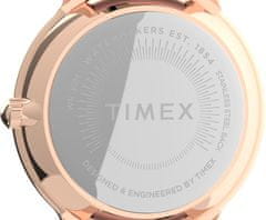 Timex Boutique Norway 34 mm TW2U22700, s růžovým koženým řemínkem