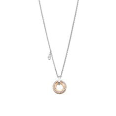 Lotus Style Ocelový náhrdelník s bicolor přívěskem Woman Basic LS2176-1/3