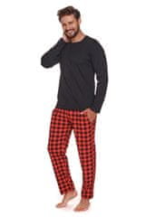 Doctor Nap DN 4330 červené pánské pyžamo dlouhé Barva: červená, Velikost: XL