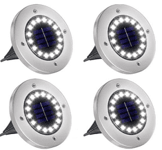 Bezdoteku LEDsolar 16Z venkovní světlo k zapíchnutí do země 4 ks, 16 LED, bezdrátové, iPRO, 1W, studená barva