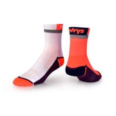 Vavrys Ponožky Vavrys Cykloponožky s reflexním pruhem 2-pack oranžová-bílá|37