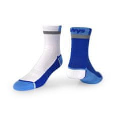Ponožky Vavrys Cykloponožky s reflexním pruhem 2-pack modrá-bílá|34-36