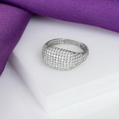Brilio Silver Luxusní stříbrný prsten se zirkony RI019W (Obvod 52 mm)