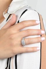 Brilio Silver Luxusní stříbrný prsten se zirkony RI019W (Obvod 52 mm)
