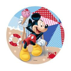 Modecor Jedlý papír kulatý - Mickey Mouse - pláž