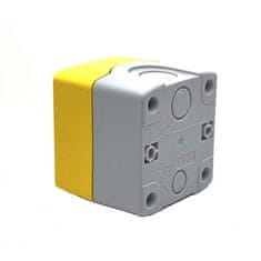 Tracon Electric Krabicová sestava k tlačítkům žlutá - 1x otvor 70x90x65mm