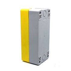 Tracon Electric Krabicová sestava k tlačítkům žlutá - 3x otvor 70x167x65mm