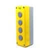Krabicová sestava k tlačítkům žlutá - 4x otvor 70x207x65mm