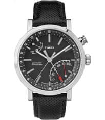 Timex Metropolitan+ TW2P81700, s černým koženým řemínkem 