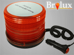 sapro LED maják výstražný oranžový BROLUX, 12-24 V, IP55, s magnetem