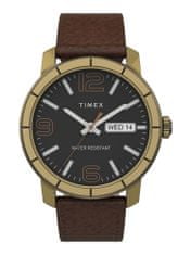Timex Mod44 TW2T72700, černo-zlaté s koženým řemínkem