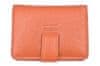 COVERI Dámská kožená peněženka Coveri - oranžová