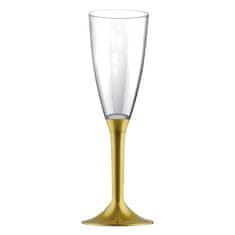Santex Sklenice na šampanské zlaté 120ml 6ks