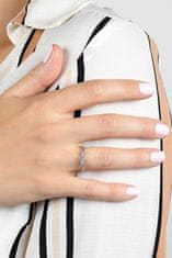 Brilio Silver Okouzlující stříbrný prsten se zirkony RI016W (Obvod 54 mm)