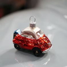 Decor By Glassor Vánoční ozdoba autíčko s dárkem