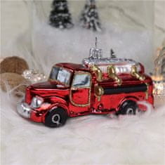 Decor By Glassor Vánoční ozdoba hasičský vůz