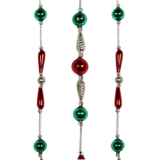 Decor By Glassor Vánoční řetěz v tradičních barvách