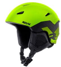 R2 Lyžařská helma Relax Wild neon žlutá černá M 56-58 cm