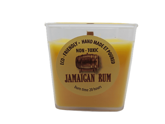 WS WORLD OF SCENT Sojová svíčka s dřevěným knotem s vůní Jamajského rumu