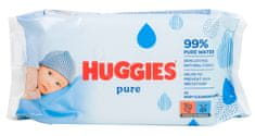 Huggies Vlhčené ubrousky Pure 10x56 ks