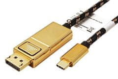 Roline GOLD Kabel USB C(M) -> DisplayPort(M), 4K@60Hz, 2m (11.04.5849)
