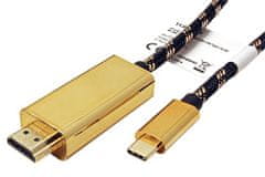 Roline GOLD Kabel USB C(M) -> HDMI A(M), 4K@60Hz, 2m (11.04.5847)