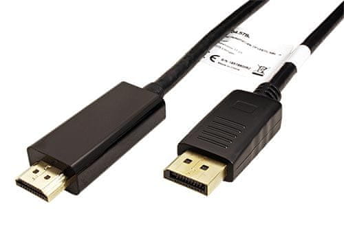 Roline DisplayPort - HDMI kabel, DP(M) -> HDMI M, 4K@60Hz, 1m (11.04.5785)
