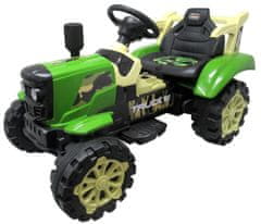 R-Sport Elektrický traktor s vlečkou C2 Zelený