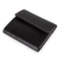 Cavallo Nero Malá pánská kožená peněženka Silver S500 hnědá