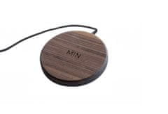 Bezdrátová nabíječka MIN PAD Premium - Ořechové dřevo a černý kabel