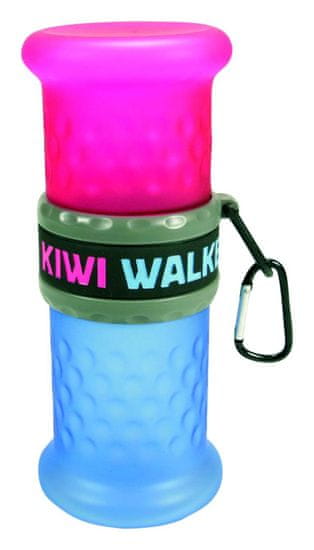 KIWI WALKER Kiwi Walker Cestovní láhev 2in1, růžová/modrá