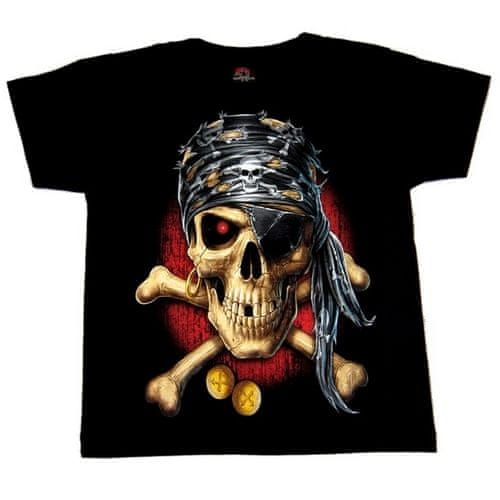 Motohadry.com Dětské tričko s pirátem TDKR 004