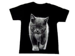 Motohadry.com Dětské tričko s kočkou TDKR 008, 6-8 let