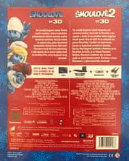 Šmoulové 3D 1+2 (+ 3x vánoční koule) - Blu-ray