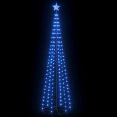 Greatstore Vánoční stromek kužel 136 modrých LED světel 70 x 240 cm