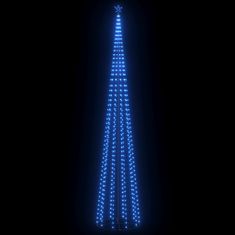 Vidaxl Vánoční kužel modrá dekorace 752 LED 160 x 500 cm