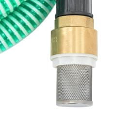 Petromila Sací hadice s mosaznými konektory zelená 1,1" 25 m PVC