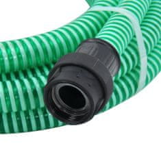 shumee Sací hadice s PVC konektory 4 m 22 mm zelená