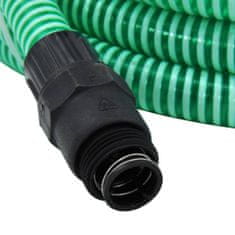 shumee Sací hadice s PVC konektory 4 m 22 mm zelená