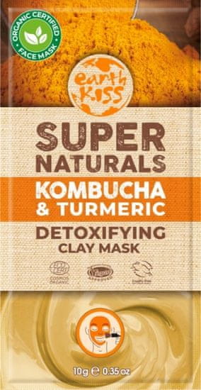 Earth Kiss Kombucha a Kurkuma - Detoxikační jílová pleťová maska