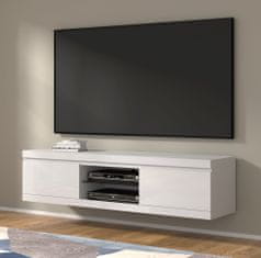 Homlando TV stolek NET 180 cm bílý mat / bílý lesk