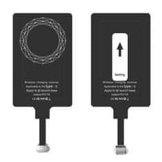 Choetech Wireless Charger USB-C adaptér na bezdrátové nabíjení, černý