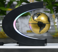 Richie Dekorace Lampa Levitující Globus Zeměkoule - Zlatý