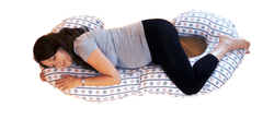 KHC Těhotenský kojící relaxační polštář Zuzanka 260 cm Noční louka Pratelný potah