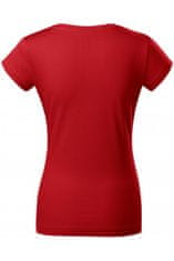 Malfini Dámské triko zúžené s kulatým výstřihem, červená, S